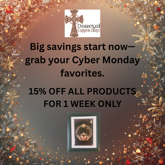 CYBER MONDAY SALE 15% OFF ALL PRODUCTS