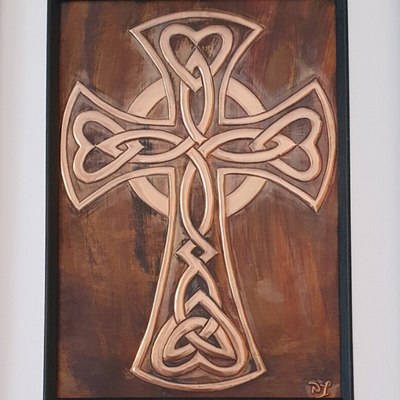 Handmade Copper Handcraft, Ireland, Irish Handmade, Ships Worldwide, Donegal, Copper Art work, Neil Ferry  celtic  art work